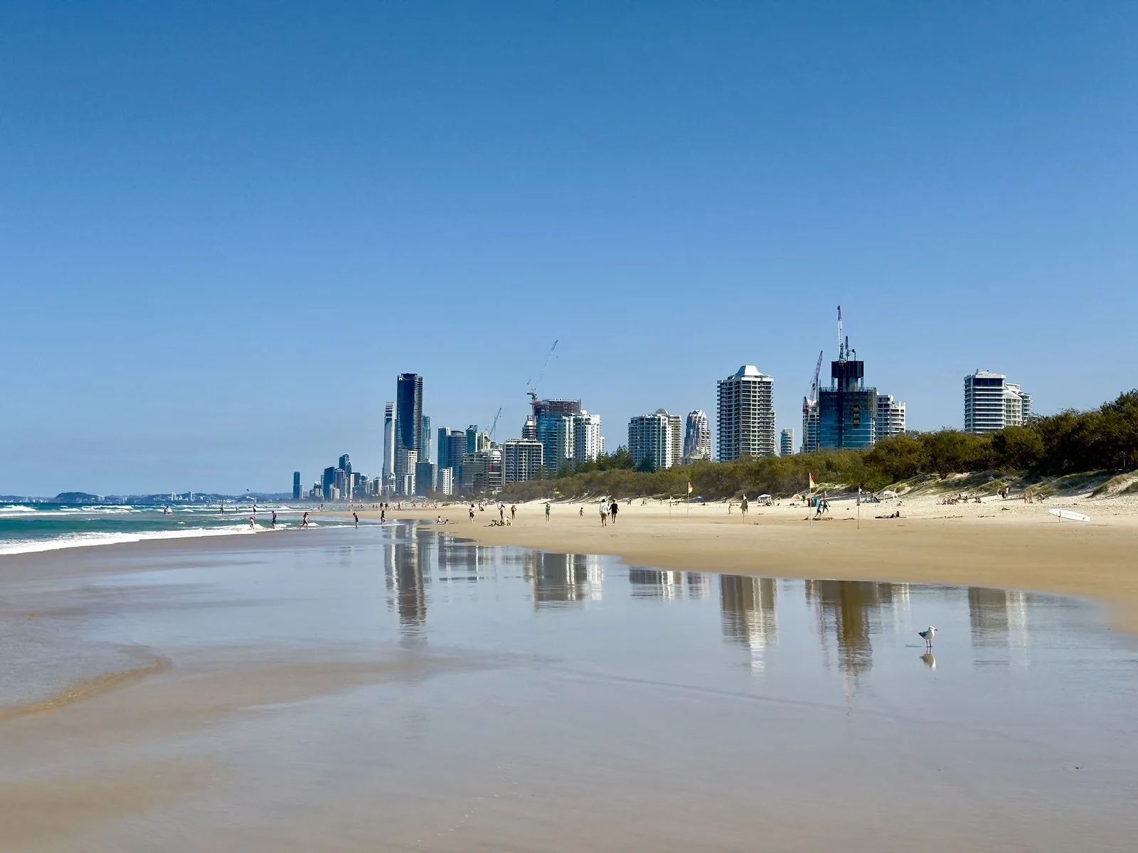Strand an der Gold Coast in Queensland, Australien