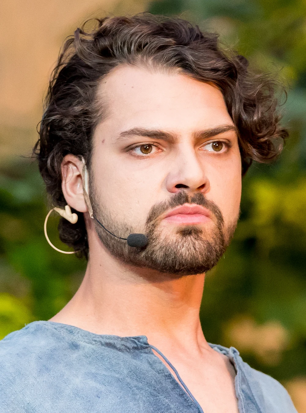 Jimi Blue Ochsenknecht bei einer Theaterprobe in Worms 2018