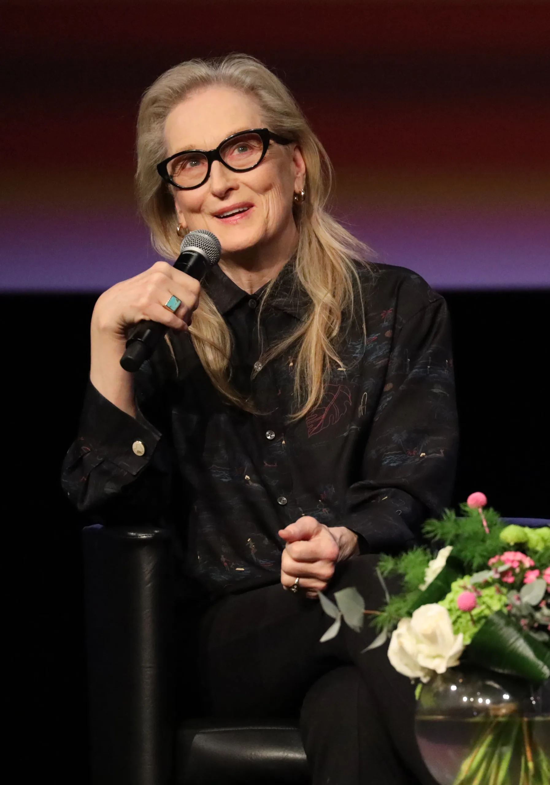 Meryl Streep bei einem Interview in Cannes 2024