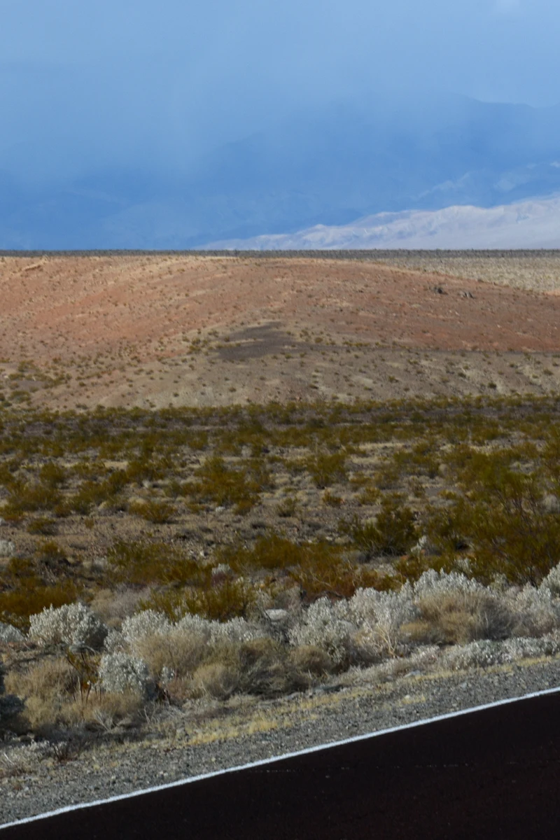Straße durch die Mojave-Wüste