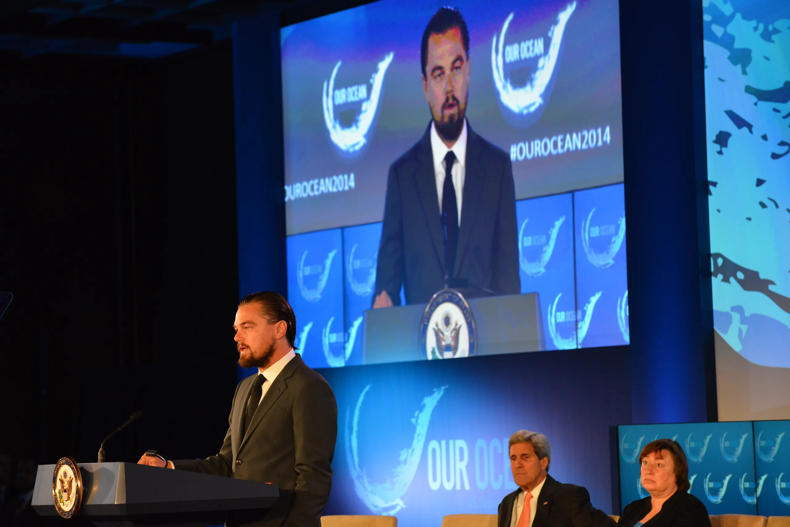 Leonardo DiCaprio bei der Our Ocean Conference 2014