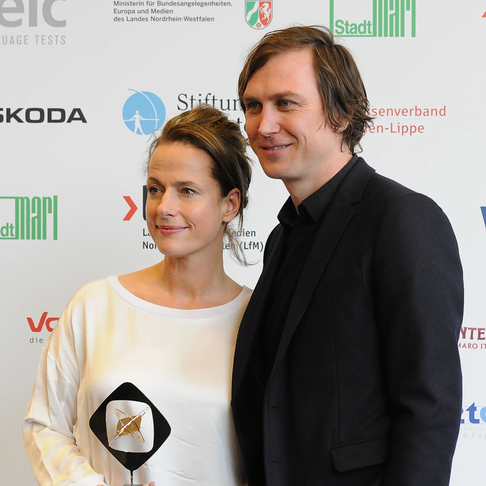 Claudia Michelsen und Lars Eidinger bei der Grimme-Preis-Verleihung 2014
