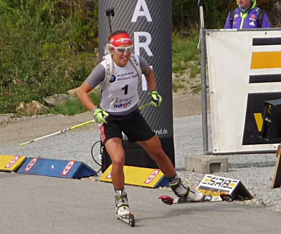 Laura Dahlmeier bei der Deutschen Meisterschaft 2015