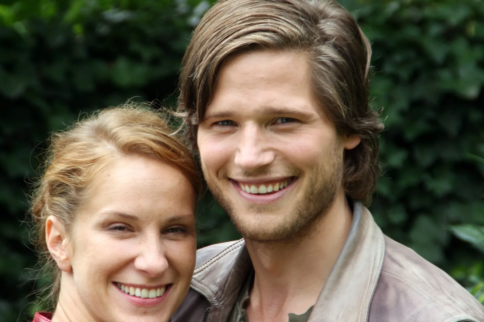 Sebastian Ströbel mit Chiara Schoras bei einem Countdown-Pressetermin
