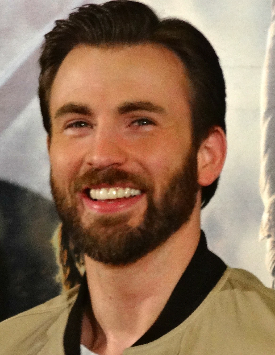 Chris Evans auf einer Pressekonferenz zu Captain America: The Winter Soldier