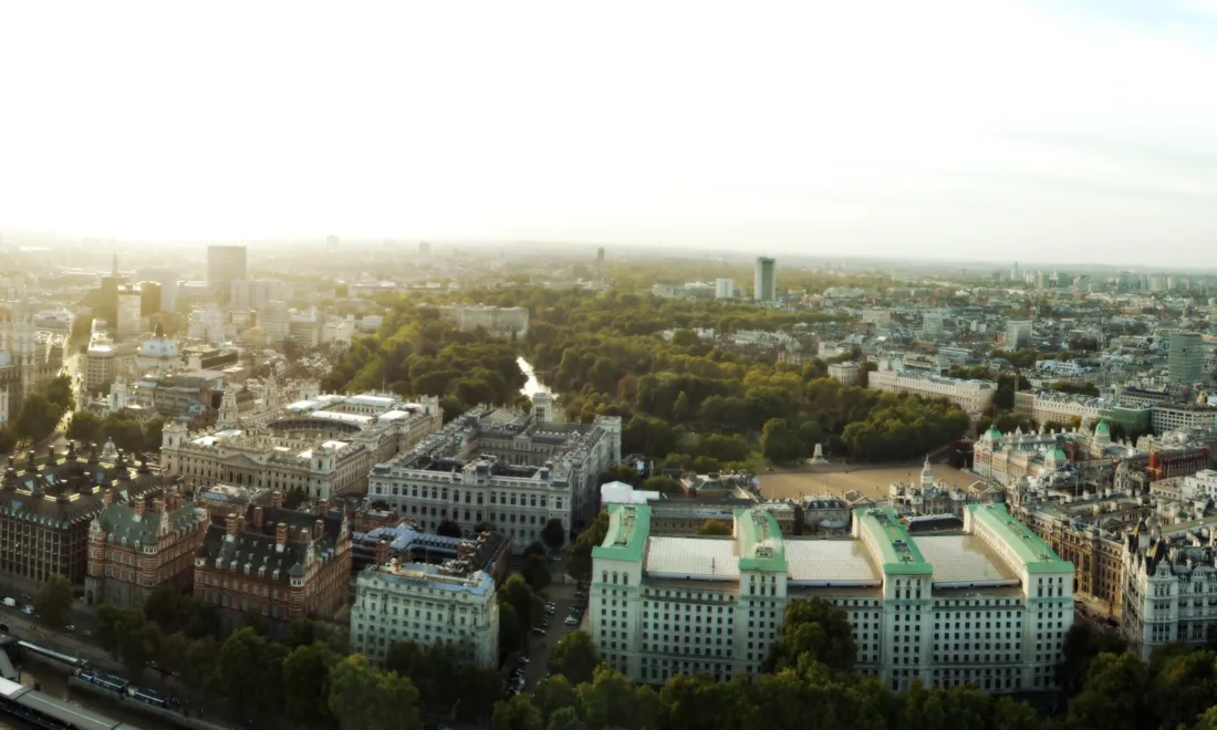 Londoner Panorama im Sonnenuntergang