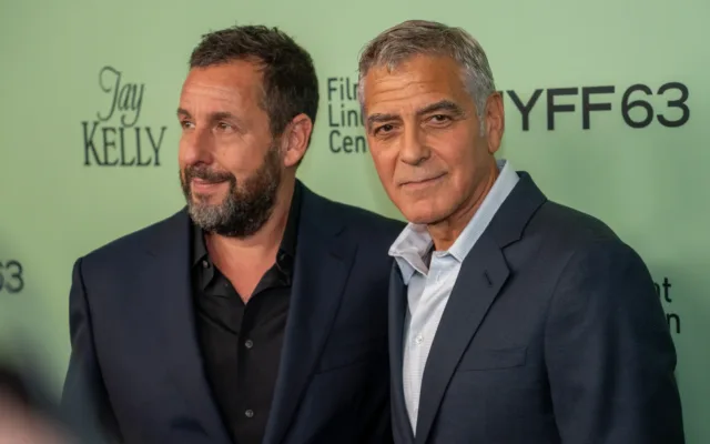 Adam Sandler und George Clooney beim 63. New York Film Festival 2025 zum Film Jay Kelly
