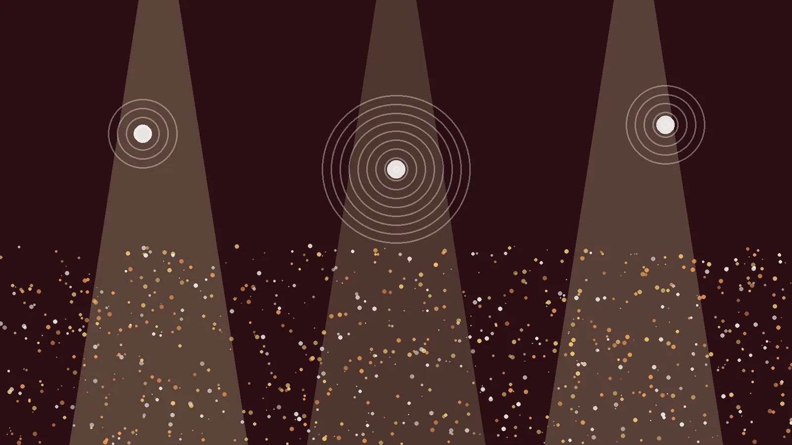 Illustration mit festlichem Licht als Symbol für das Finale