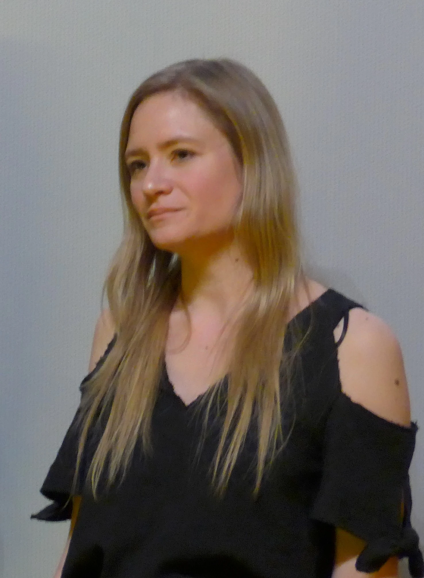 Jentsch nach der Vorführung von Auf Einmal auf der Berlinale 2016