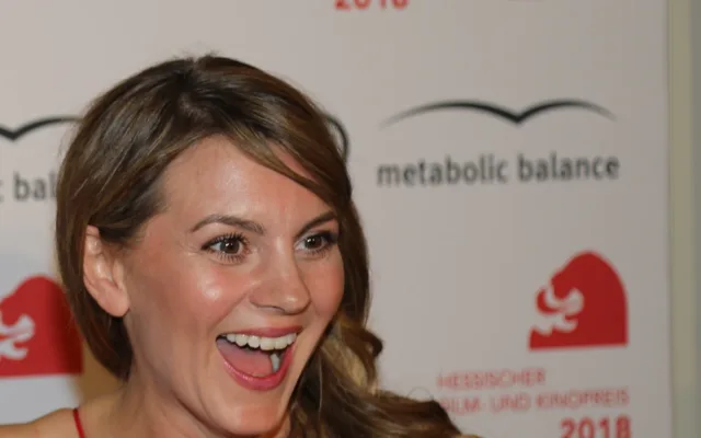 Luise Bähr beim Hessischen Film- und Kinopreis 2018