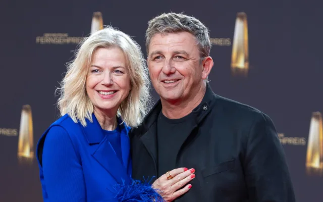 Hans Sigl mit Susanne Sigl beim Deutschen Fernsehpreis 2023