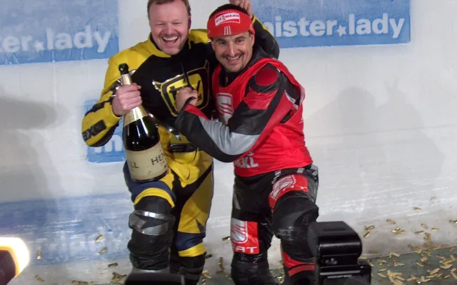 Stefan Raab und Georg Hackl bei der Wok-WM 2008